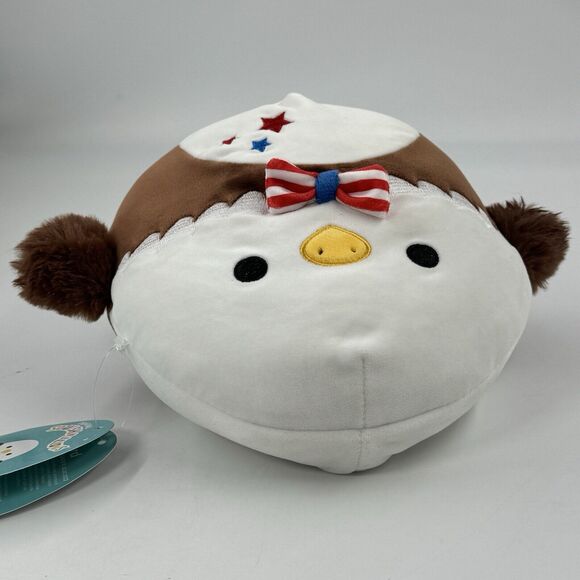 Squishmallows NWT Americana Squad Edward the Patriotic Bald Eagle 8" 4th of July - Picture 9 of 10